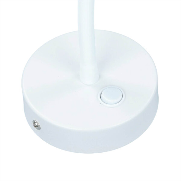 Wandlampe mit Schalter Weiß verstellbar Lesearm GU10