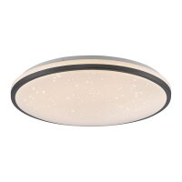 Romantische LED Deckenlampe Nachthimmel Schwarz dimmbar