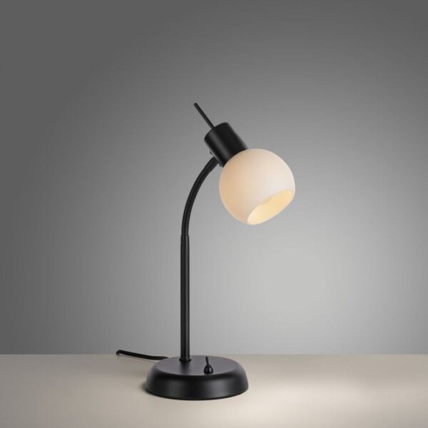 Verstellbare Tischlampe Glas Metall inkl E14 3000 K