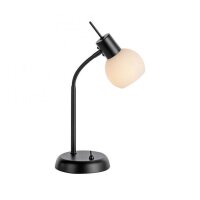 Verstellbare Tischlampe Glas Metall inkl E14 3000 K