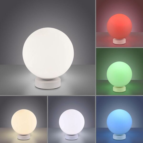LED Tischlampe RGB Beleuchtung Glaskugel dimmbar Ø20 cm