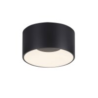 Runde LED Deckenlampe Schwarz Ø16 cm 1500 lm dimmbar