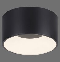 Runde LED Deckenlampe Schwarz Ø16 cm 1500 lm dimmbar
