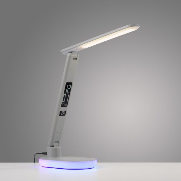 LED SchreibTischlampe Display Dimmer Ladefunktion 54 cm