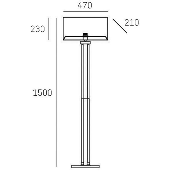 Stehlampe Stoff Metall 150 cm hoch Chrom Weiß Modern E27