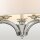 Hängelampe rund D: 60 cm Nickel Weiß E14 Metall Stoff