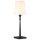 Beistelllampe Schwarz Weiß E27 H: 58 cm Metall Stoff