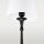 Beistelllampe Schwarz Weiß E27 H: 58 cm Metall Stoff