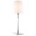 Tischlampe Stoff Metall 58 cm in Nickel Weiß E27