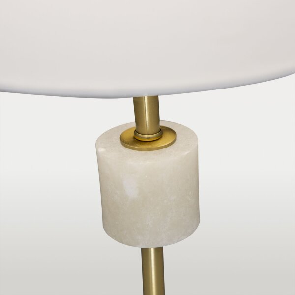 Tischlampe Stoff Metall Alabaster 77,5 cm hoch E27 ORISTA