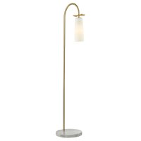 Stehleuchte Metall Glas E27 150 cm hoch in Messing...