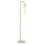 Stehleuchte Metall Glas E27 150 cm hoch in Messing Weiß