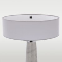 Beistelllampe Marmor Stoff Metall 63,5 cm hoch für...