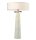 Beistelllampe Marmor Stoff Metall 63,5 cm hoch für 2x E27