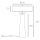 Beistelllampe Marmor Stoff Metall 63,5 cm hoch für 2x E27