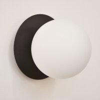 Wandleuchte Kugel Schwarz Weiß Ø 15 cm G9...
