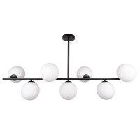 H&auml;ngelampe Schwarz Wei&szlig; B: 110 cm lang H: max....