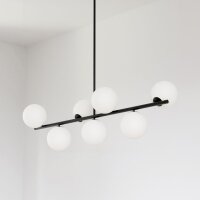 Hängelampe Schwarz Weiß B: 110 cm lang H: max....