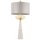 Tischlampe Marmor Fuß 81 cm hoch Weiß Grau Gold E27