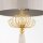 Tischlampe Marmor Fuß 81 cm hoch Weiß Grau Gold E27
