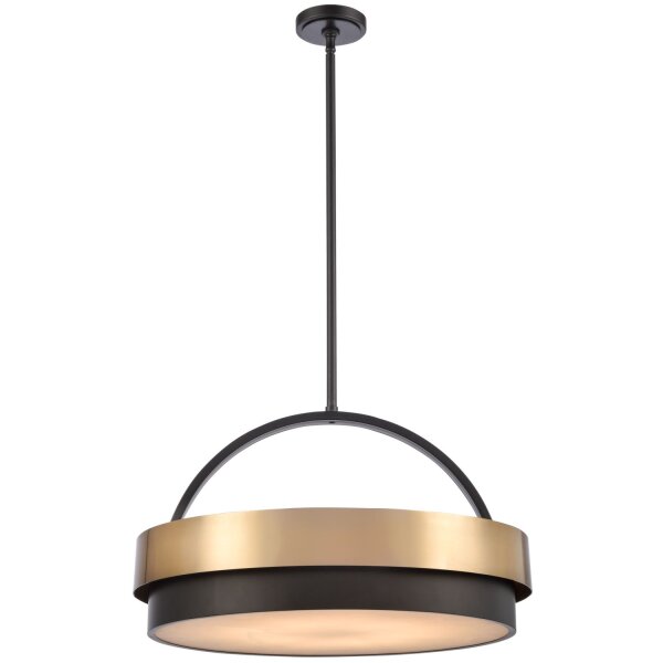 Hängelampe rund Ø 60 cm Metall Alabaster 6x E14 blendarm