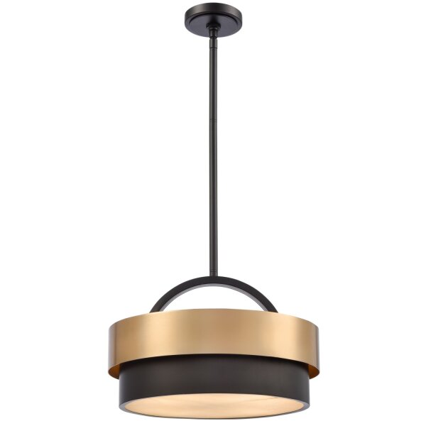 Pendelleuchte rund Ø 40 cm H: max. 133 cm Metall Alabaster