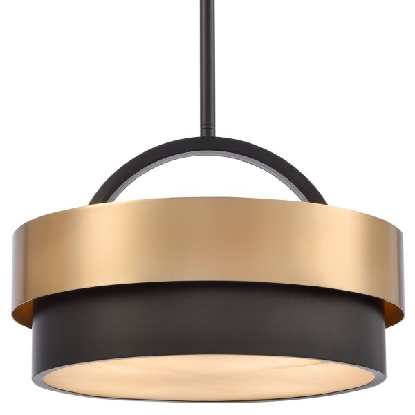 Pendelleuchte rund Ø 40 cm H: max. 133 cm Metall Alabaster