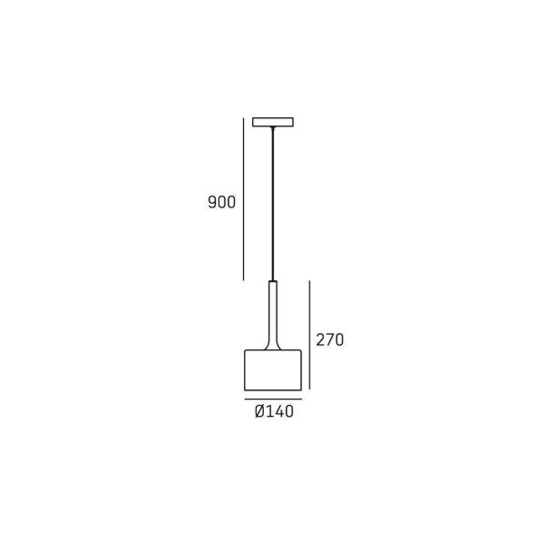 Pendelleuchte Metall Glas G9 D: 14 cm in Kupfer ZEVENA