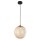 Pendelleuchte Rauchglas Kugel Ø 25cm H: max. 1,3m verstellbar