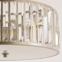 Deckenleuchte Kristall Metall D: 55 cm rund blendarm E27