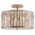 Deckenleuchte Kristall Metall D: 40,5 cm rund 3x E27