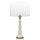 Beistelllampe Keramik Stoff 72,5 cm hoch in Weiß Messing E27