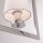 Hängelampe Chrom Weiß B: 25 cm Metall Stoff E14