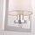 Hängelampe Chrom Weiß B: 25 cm Metall Stoff E14