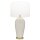 Beistelllampe Weiß Messing E27 Keramik Stoff 74 cm hoch