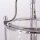 Pendelleuchte Chrom Ø 20 cm Vintage 3x E14 Glas Metall
