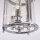Pendelleuchte Chrom Ø 20 cm Vintage 3x E14 Glas Metall
