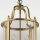 Hängelampe Glas Metall 27 cm breit in Gold 4x E14
