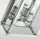 Wandleuchte eckig Chrom 28,5 cm hoch eckig Metall Glas 2x E14