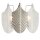 Wandlampe Metall Glas B: 36 cm 3x E14 Modern Design