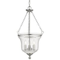 Pendelleuchte Metall Glas Ø 37 cm Chrom 3x E14