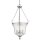 Pendelleuchte Metall Glas Ø 37 cm Chrom 3x E14