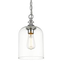 H&auml;ngeleuchte Glas Metall B: 17 cm H: max. 135 cm...