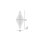 Wandlampe Glas Metall 56 cm hoch in Klar Champagner 2x E14