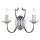 Wandlampe Metall Chrom 34 cm breit 2-flammig E14