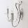 Wandlampe Metall Chrom 34 cm breit 2-flammig E14