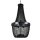 Kronleuchter Schwarz Ø 46 cm 4x E14 Metall Ketten VARGUN