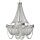 Kronleuchter Metall Ketten D: 75 cm H: max. 195 cm in Nickel