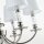 Kronleuchter mit Schirm B: 70 cm Nickel Weiß E14 Metall Stoff