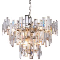 Kronleuchter Kristall Metall B: 63 cm Art Déco E14